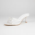2024 Women Summer New Luxury Brand High Heel Sandals Versatile Simple Slim Heel Sandals Slippers