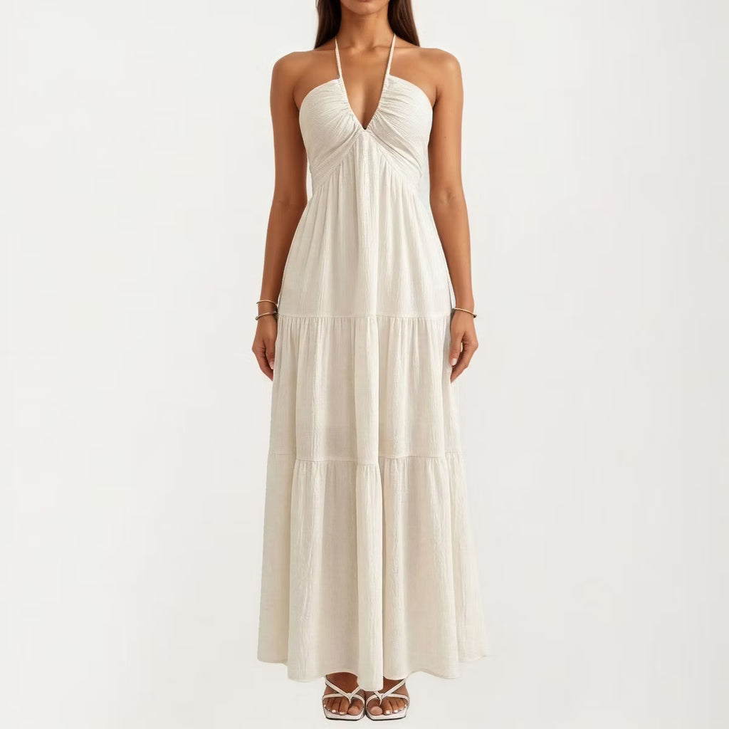 Tamara Halter Dress - Off White