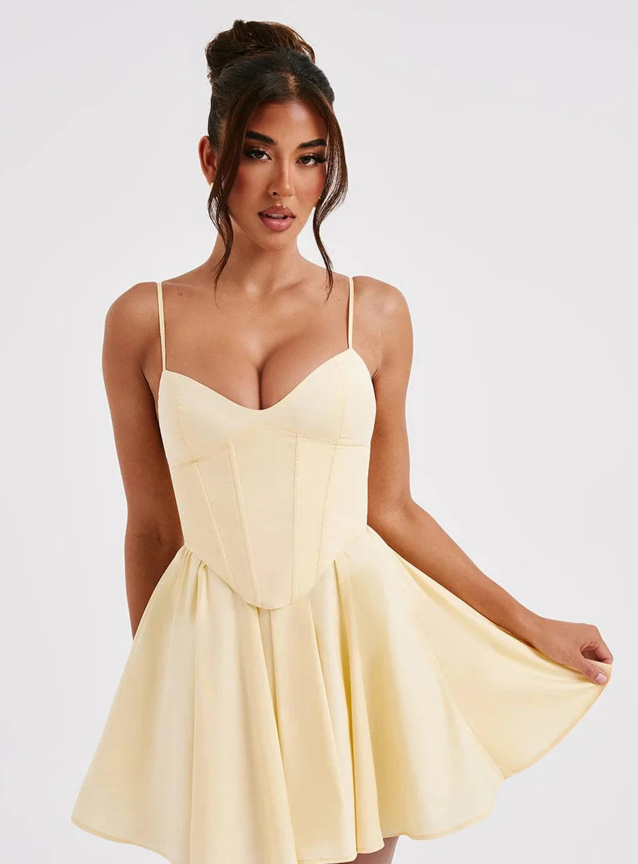Analeigh Mini Dress - Butter Yellow