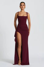 Elisabeth Maxi Dress - Burgundy
